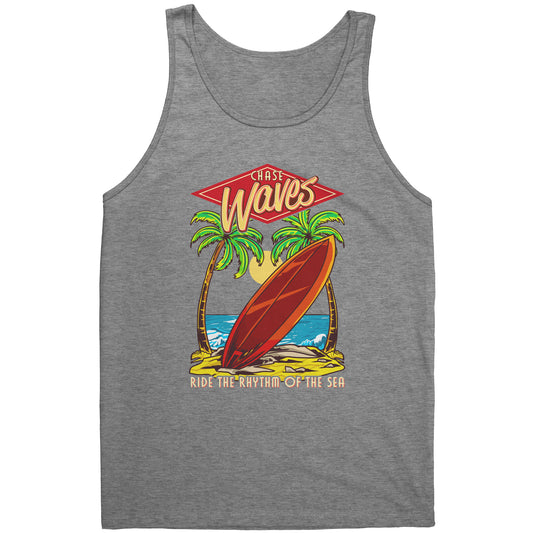 Chase Waves Ride The Sea - Surf Surfer Women Men Surfing Tank Tops