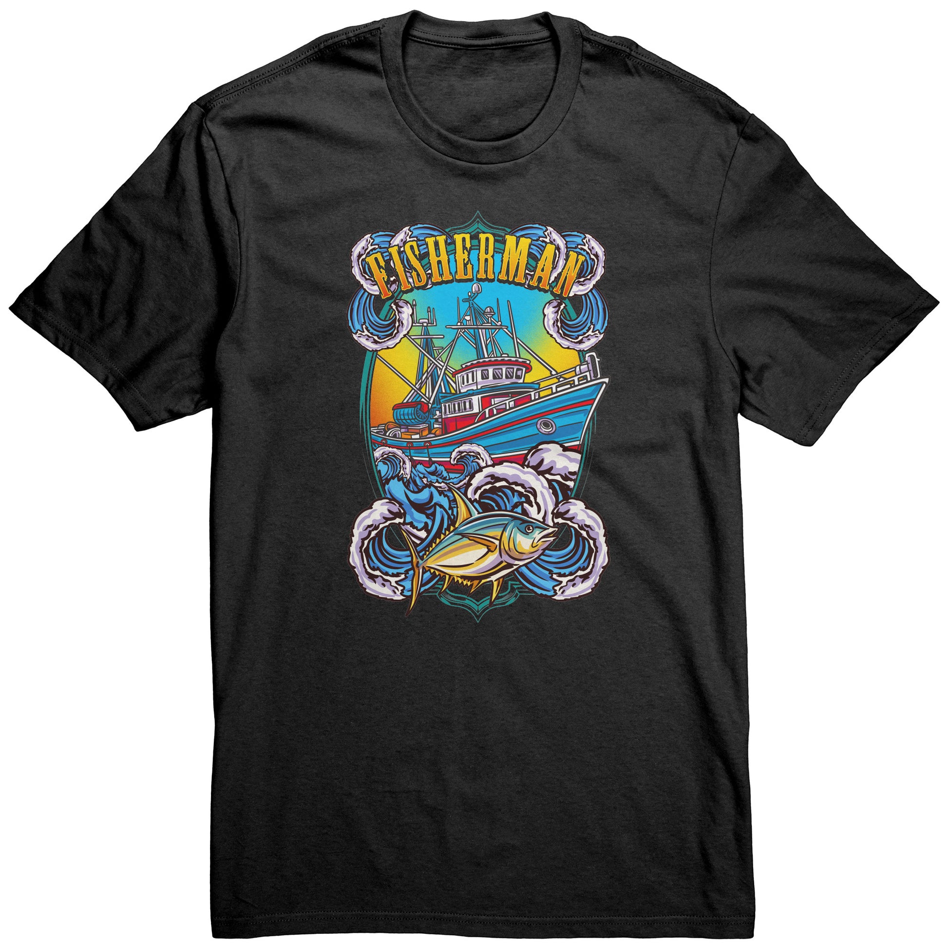 Commercial Fisherman's Men Fishing Fishermen Clothing Apparel T-Shirt