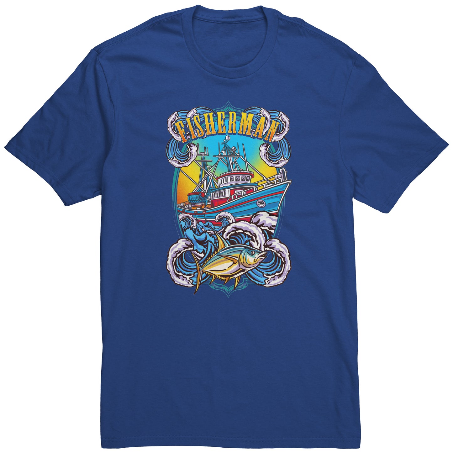 Commercial Fisherman's Men Fishing Fishermen Clothing Apparel T-Shirt