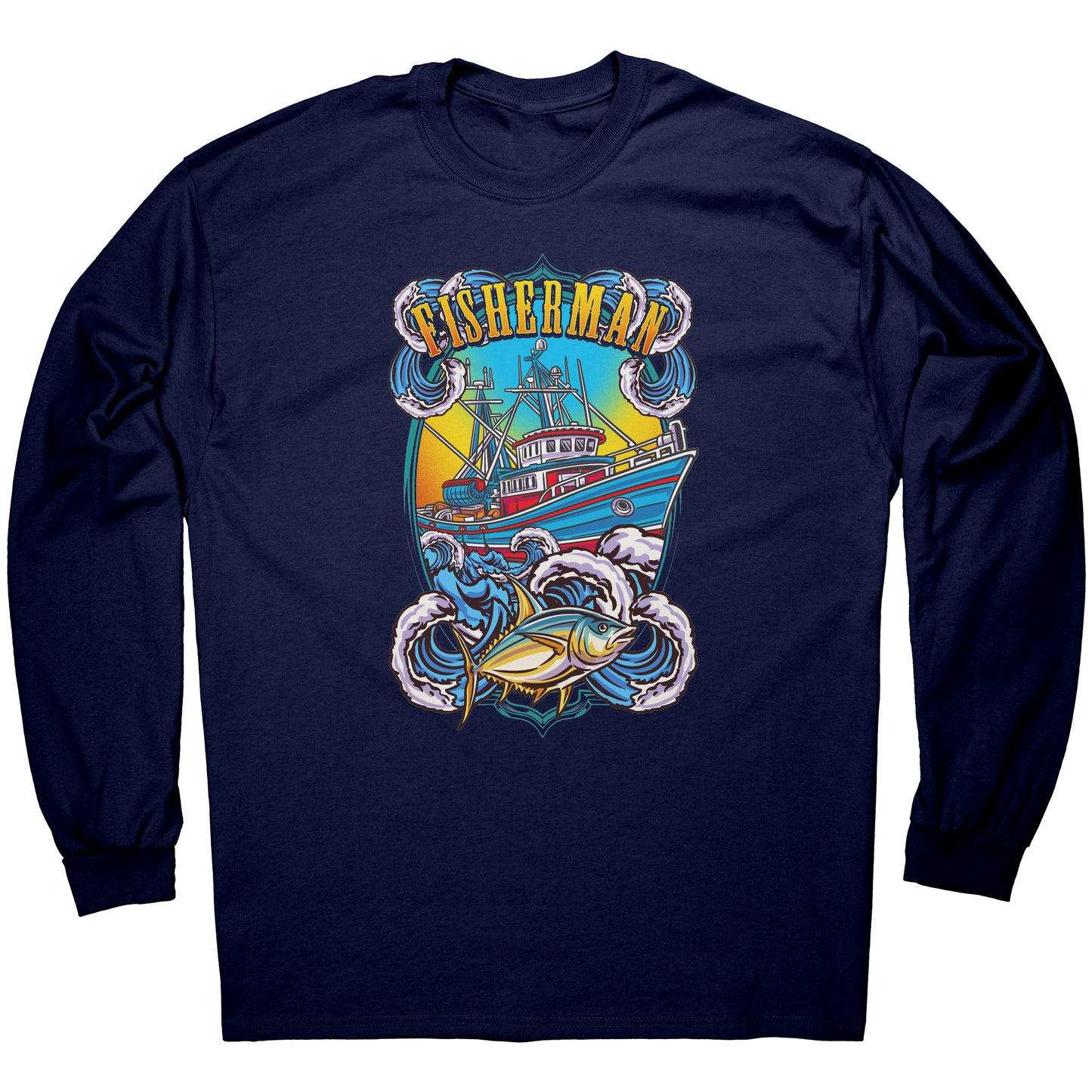 Commercial Fisherman's Men Fishing Fishermen Clothing Apparel T-Shirt