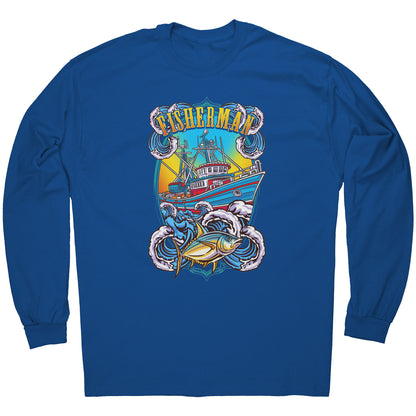 Commercial Fisherman's Men Fishing Fishermen Clothing Apparel T-Shirt