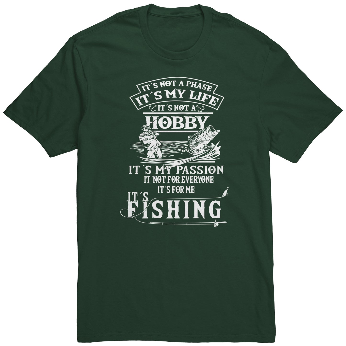 Funny Humor Fishing Graphic T-Shirt