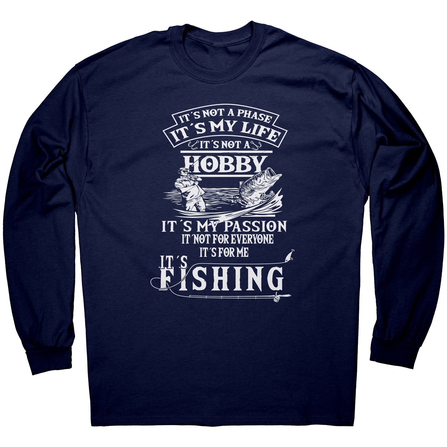Funny Humor Fishing Graphic T-Shirt