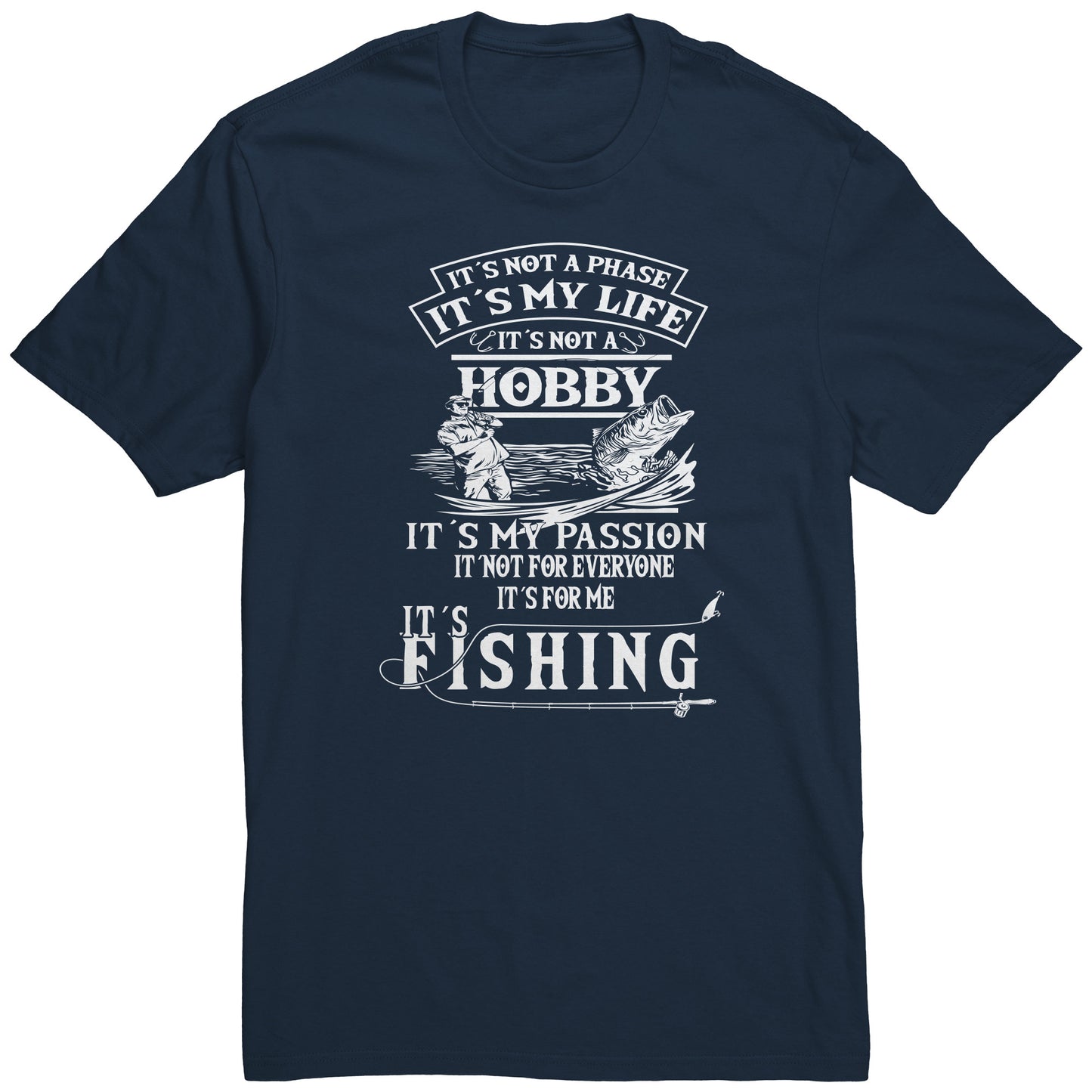 Funny Humor Fishing Graphic T-Shirt