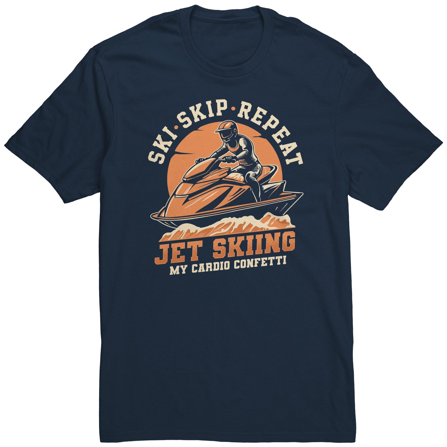 Jet Skiing My Cardio Confetti - Funny Jetski Outfit Watercraft T-Shirt