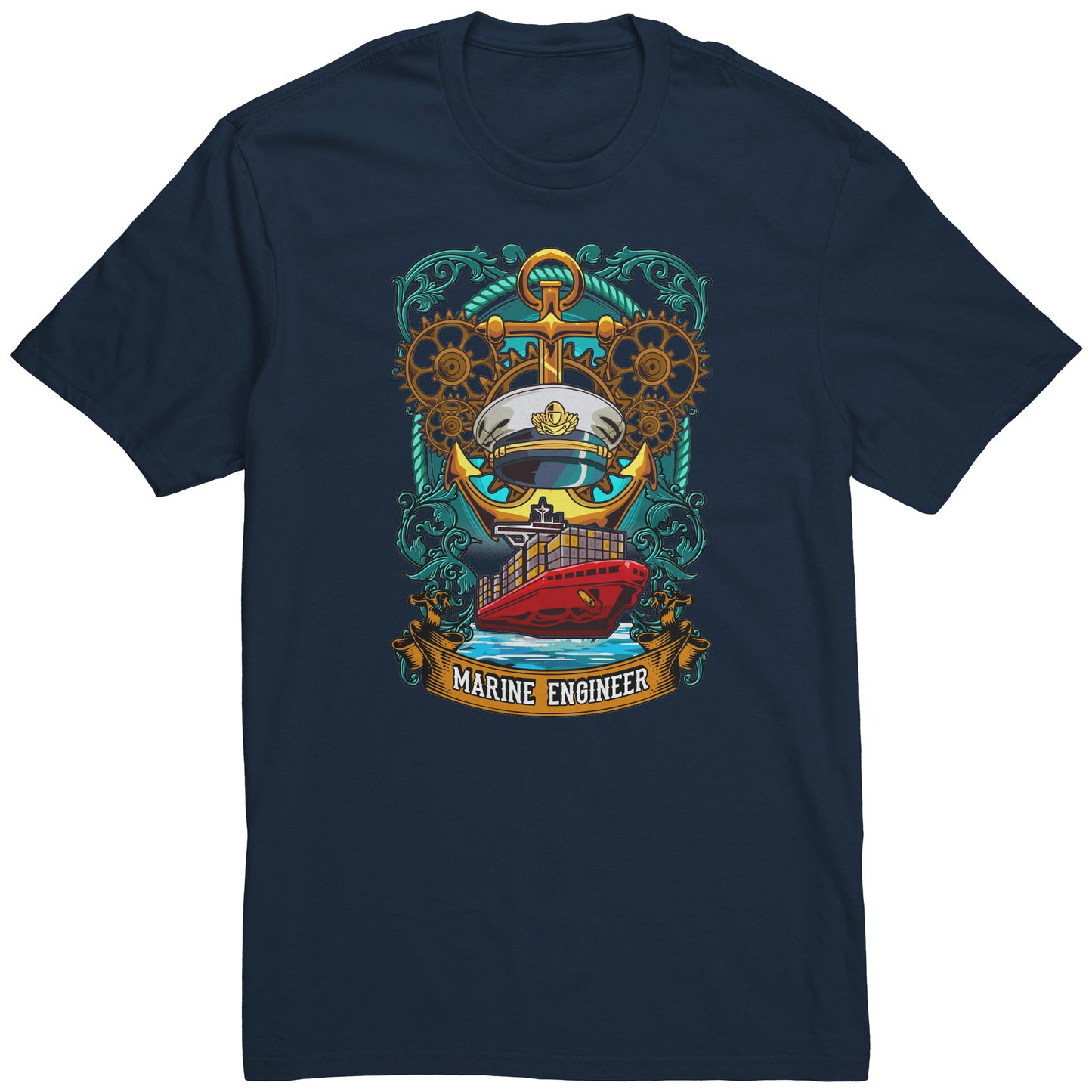 Mariner Anchor Engine Gears Sailors Apparel & T-Shirt