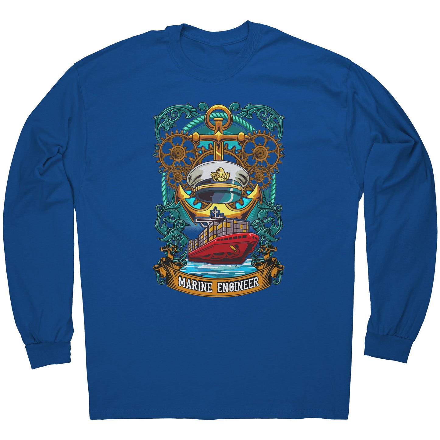 Mariner Anchor Engine Gears Sailors Apparel & T-Shirt
