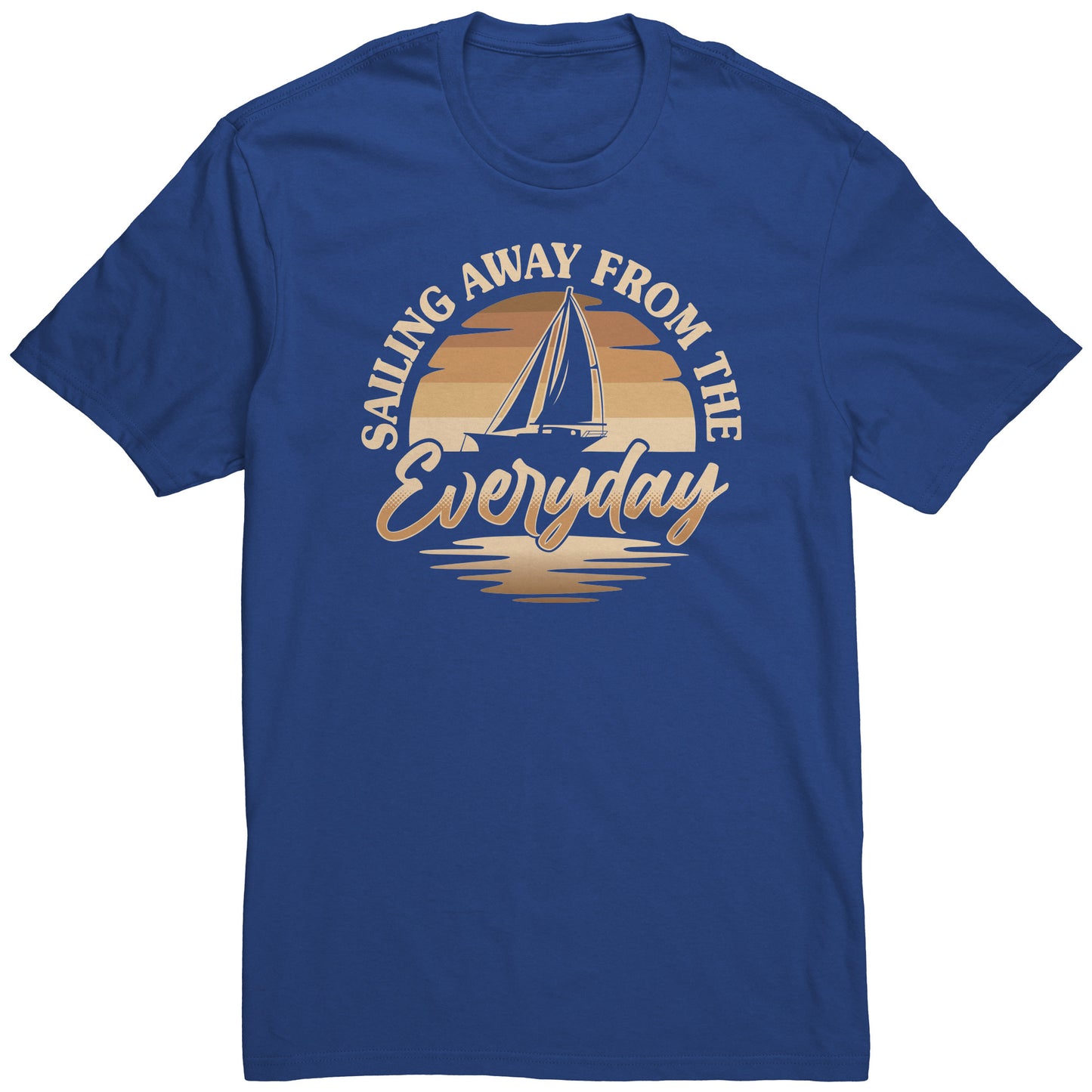 Humor Retro Sunset Boat T-Shirt