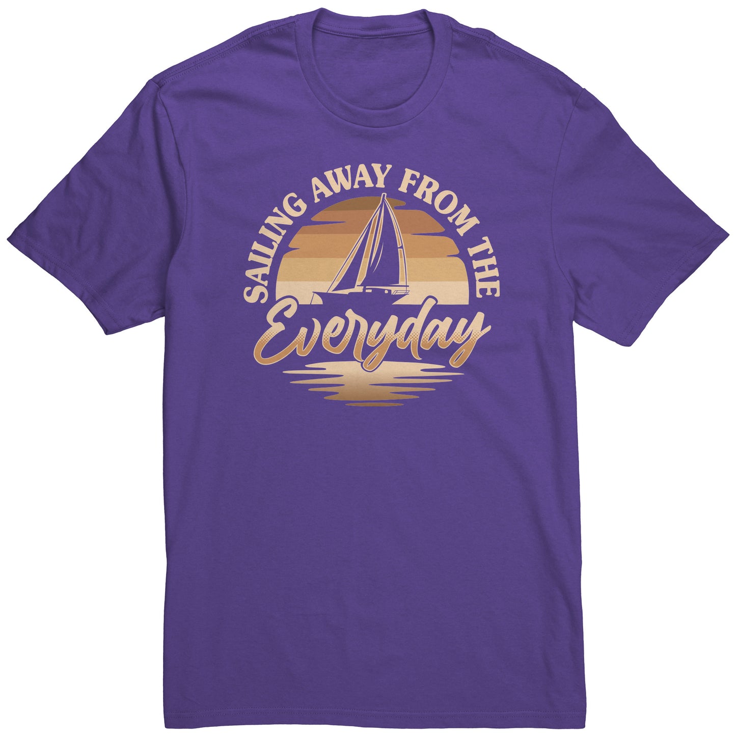 Humor Retro Sunset Boat T-Shirt