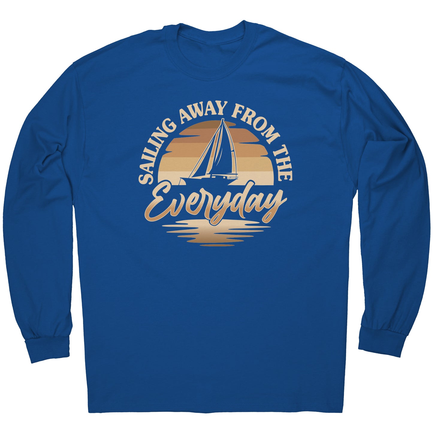 Humor Retro Sunset Boat T-Shirt