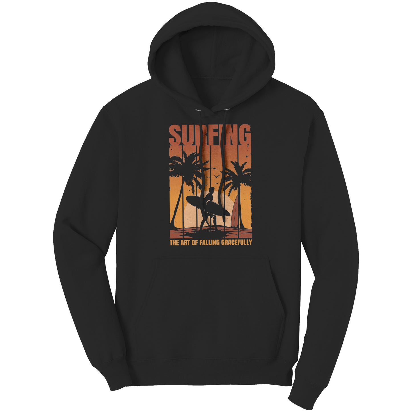 Funny Vintage Sunset Surfing T-Shirt