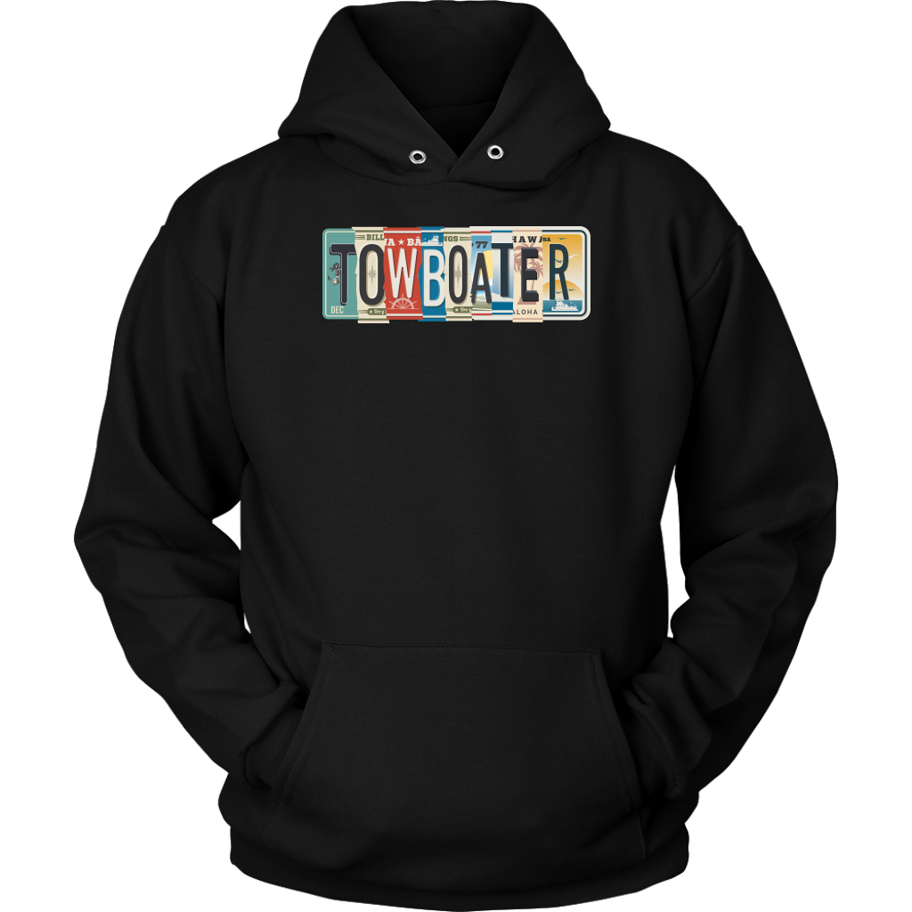 Towboater License Plate Tees