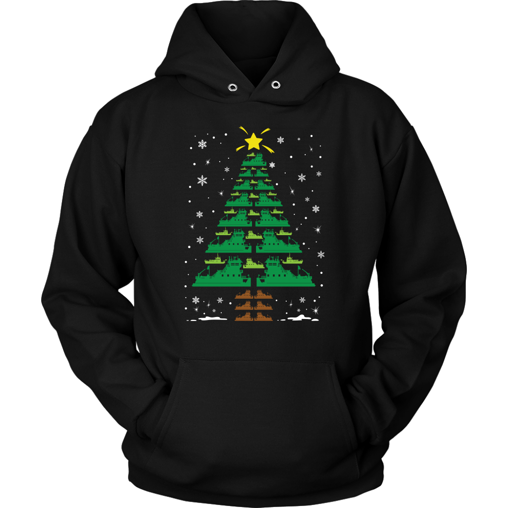 Towboater Crew Group Matching Christmas Tree T-Shirt