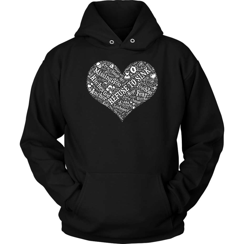 Story of A Towboat Spouse In One Heart White Design T-Shirt