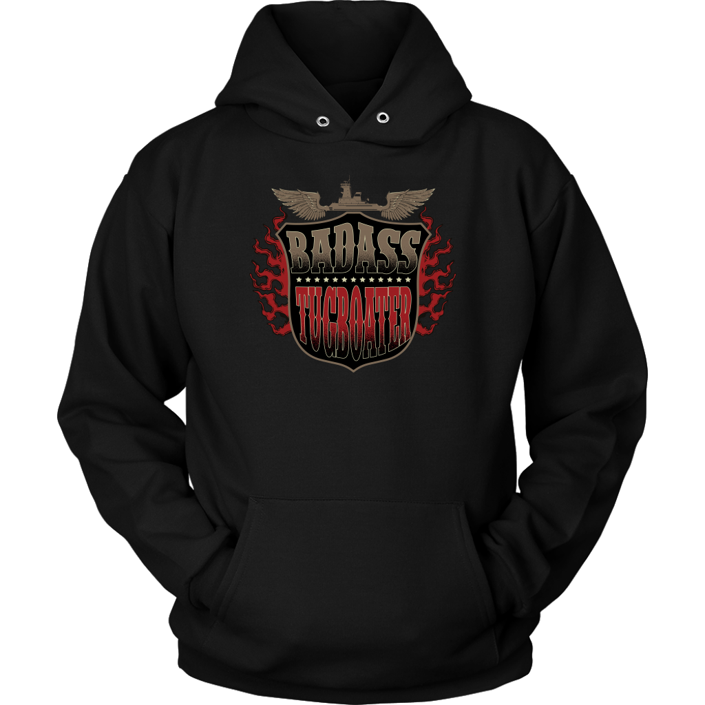 Badass Tugboater - River Life Apparel T-Shirt