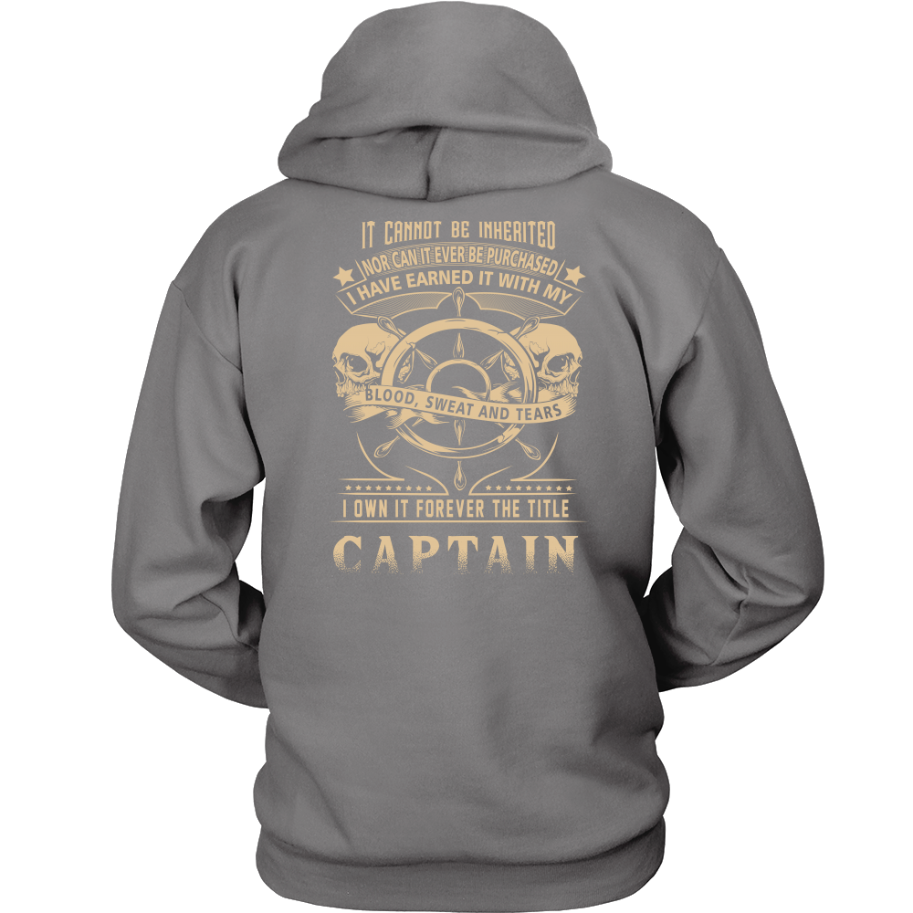 Buy Captain Title Earned Towboater Hoodie