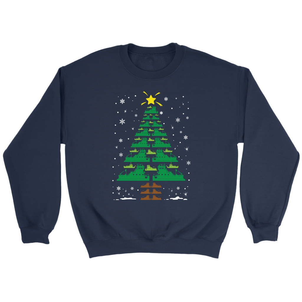 Towboater Crew Group Matching Christmas Tree T-Shirt