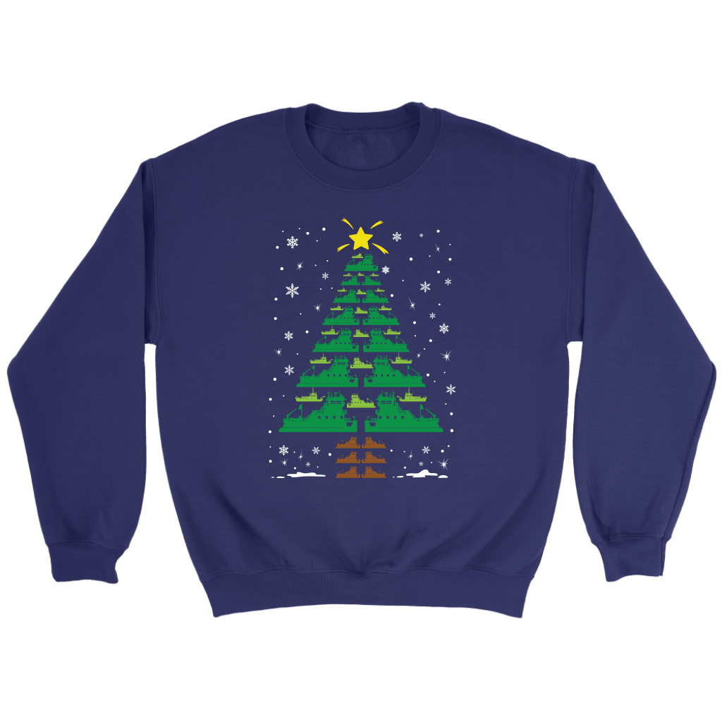 Towboater Crew Group Matching Christmas Tree T-Shirt