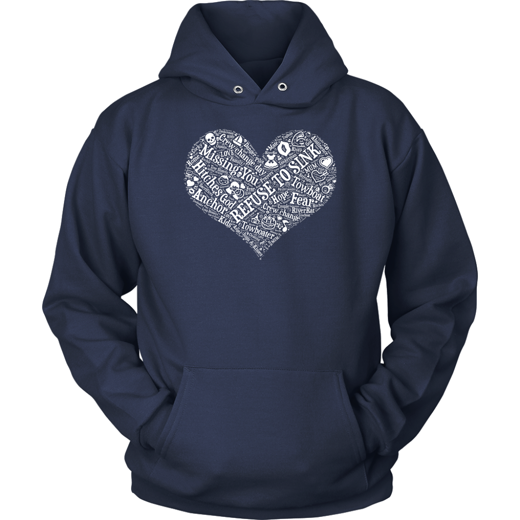 Story of A Towboat Spouse In One Heart White Design T-Shirt