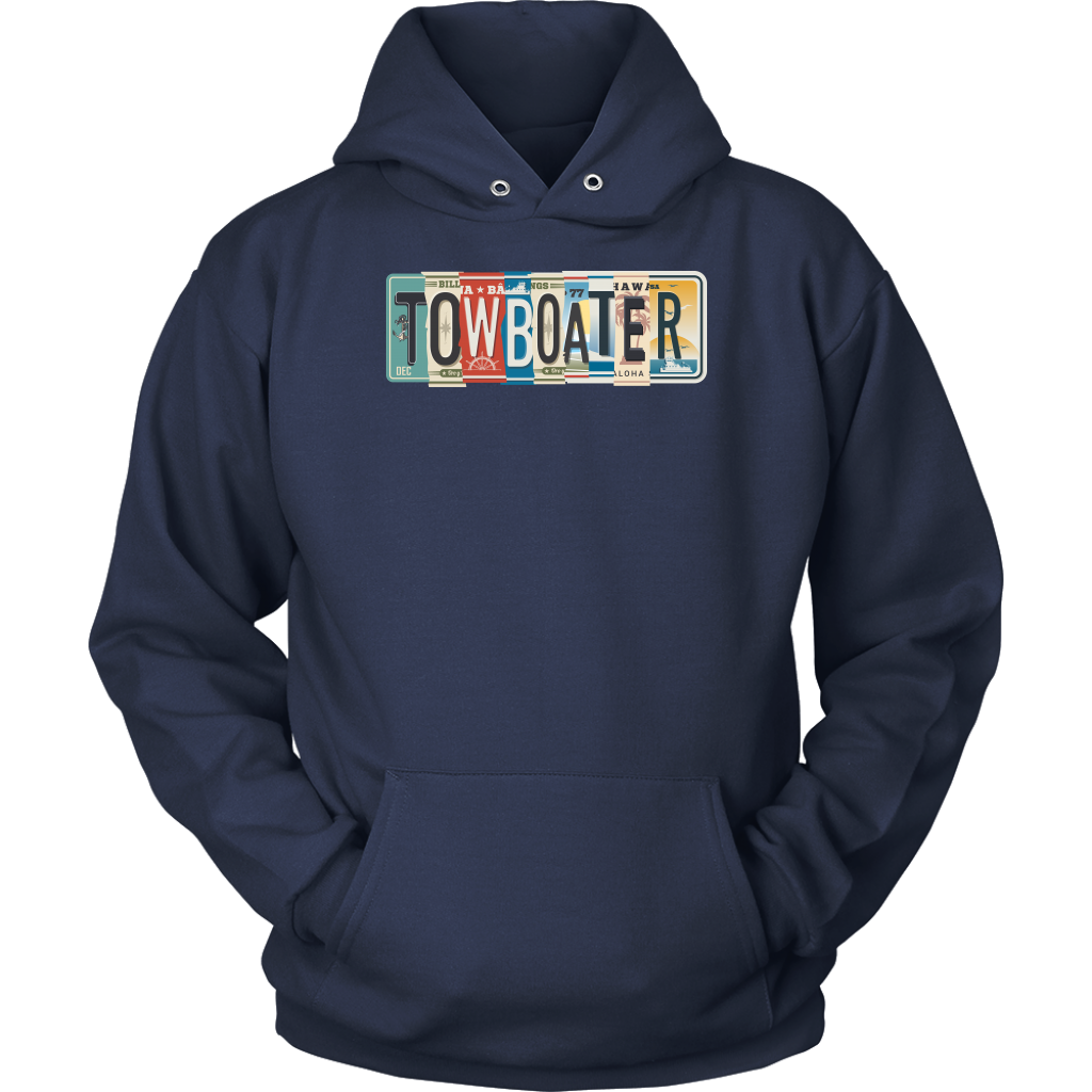 Towboater License Plate Tees