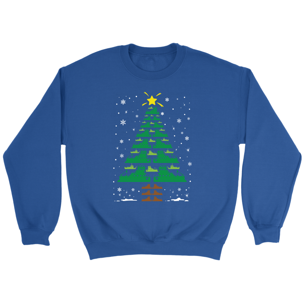 Towboater Crew Group Matching Christmas Tree T-Shirt