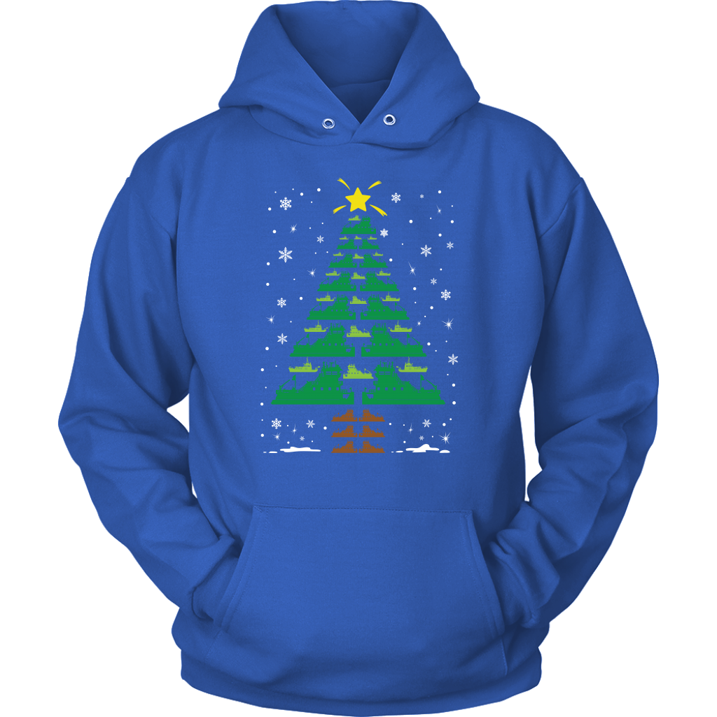 Towboater Crew Group Matching Christmas Tree T-Shirt