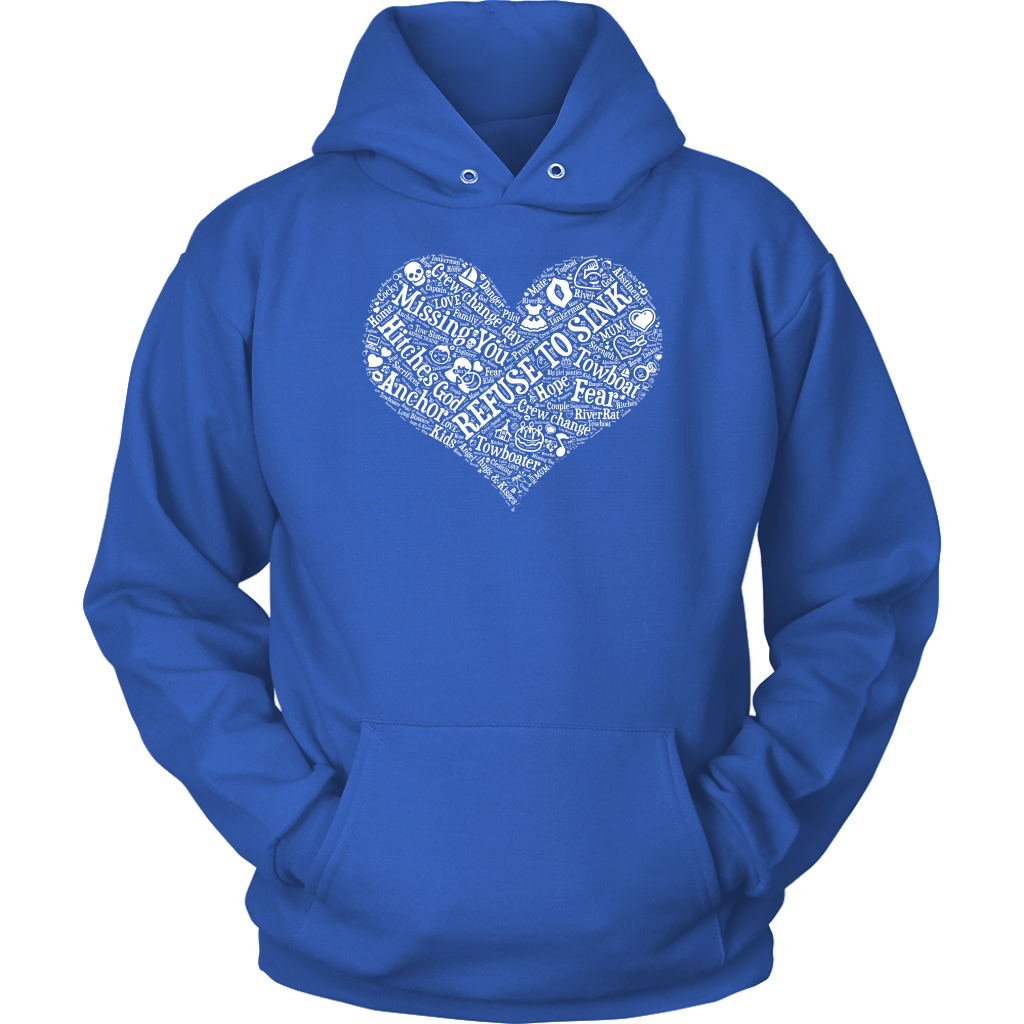 Story of A Towboat Spouse In One Heart White Design T-Shirt