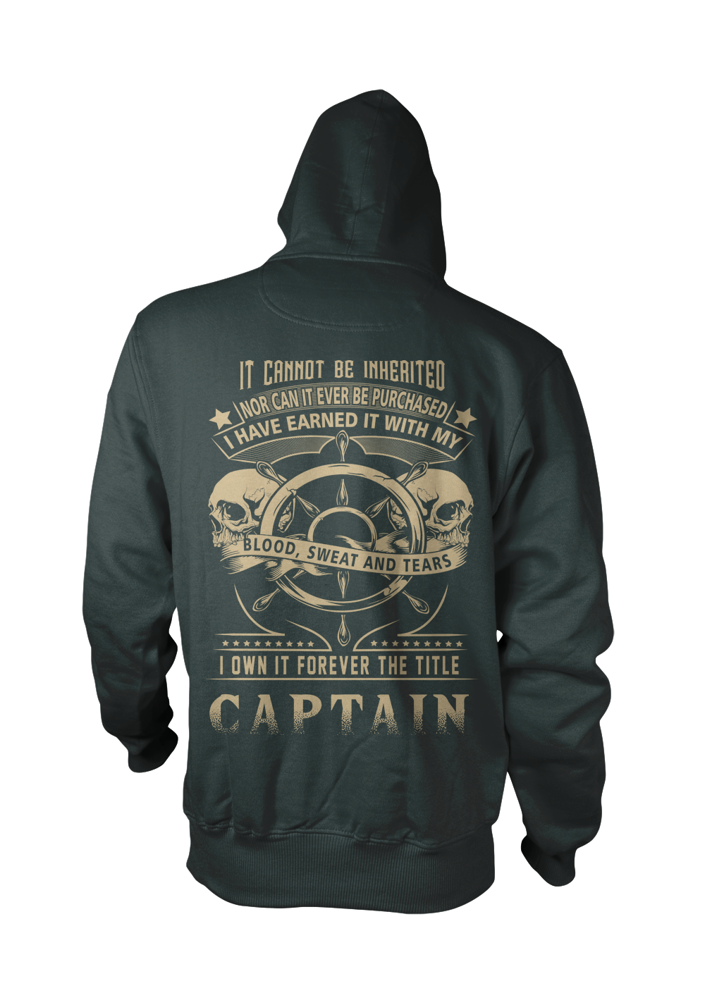 Buy Captain Title Earned Towboater Hoodie