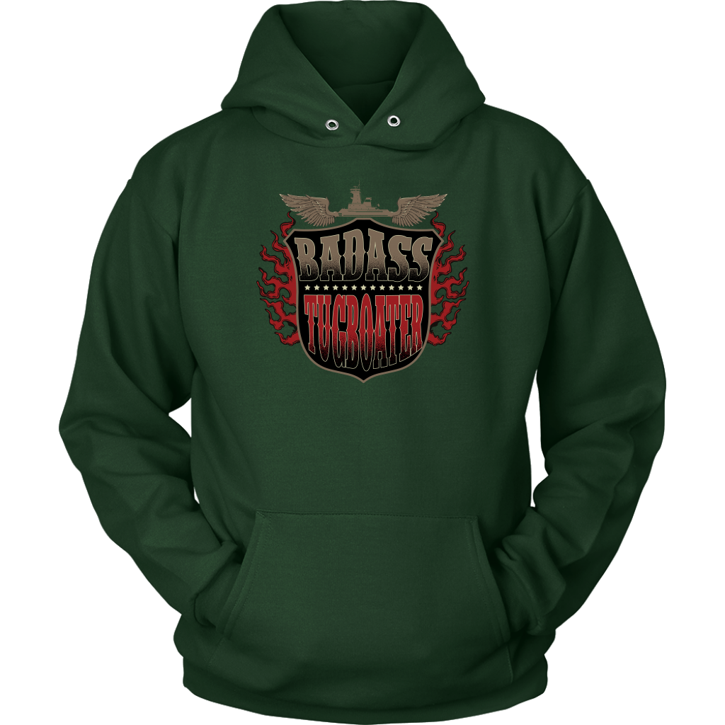 Badass Tugboater - River Life Apparel T-Shirt