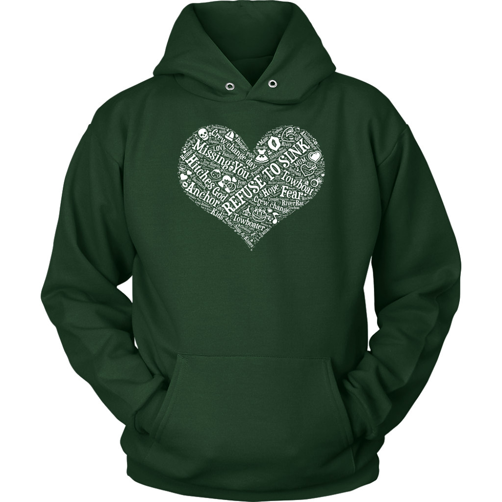 Story of A Towboat Spouse In One Heart White Design T-Shirt