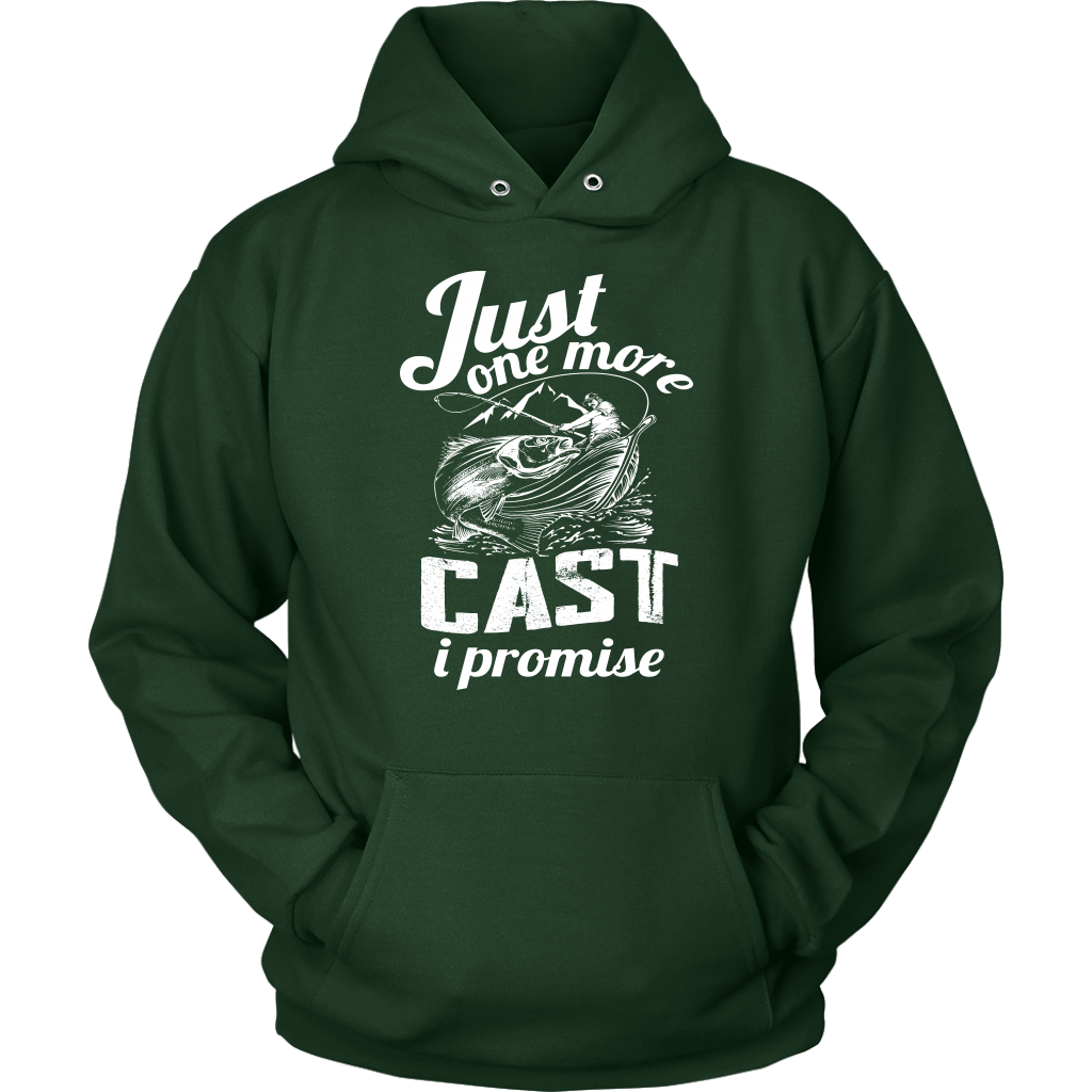 Just One More Cast I Promise - Funny Bass Fishing Men Graphic T-Shirt