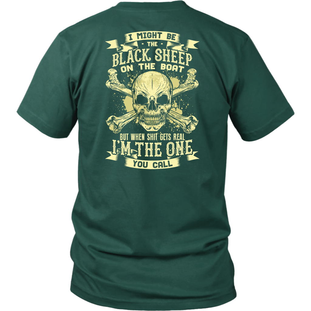 Black Sheep On The Boat - Funny Towboater T-Shirt