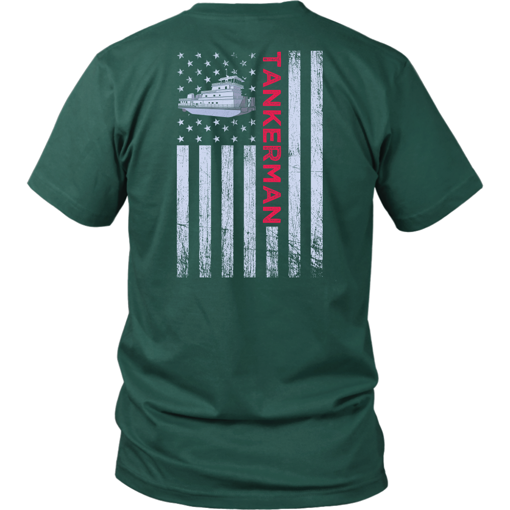 Patriotic Towboater Tankerman Shirt Design