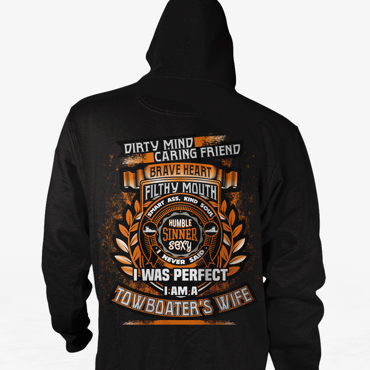 Dirty Mind! Caring Friend! Towboater Wife T-shirt