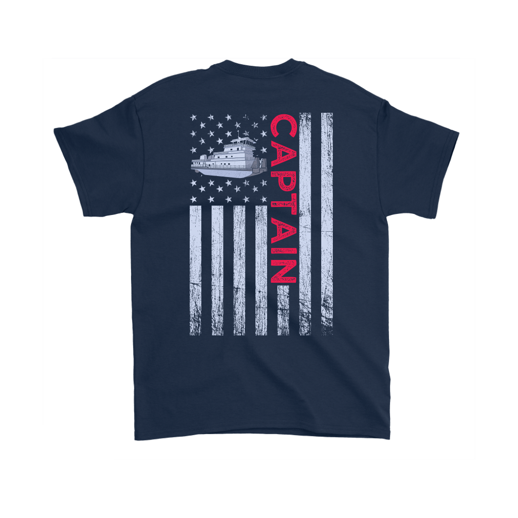 Patriotic Towboat Captain Shirt Design