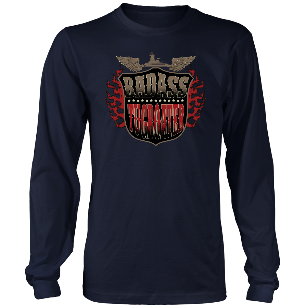 Badass Tugboater - River Life Apparel T-Shirt