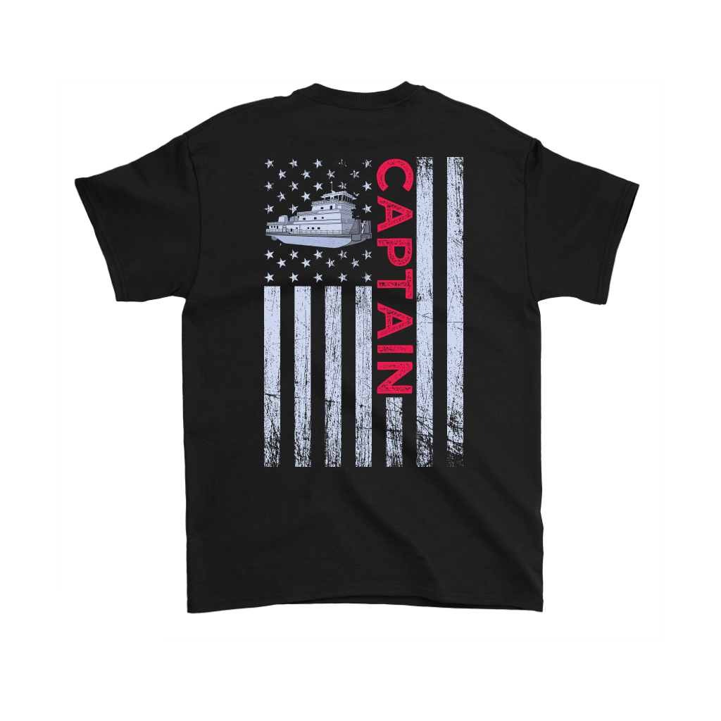 Patriotic Towboat Captain Shirt Design