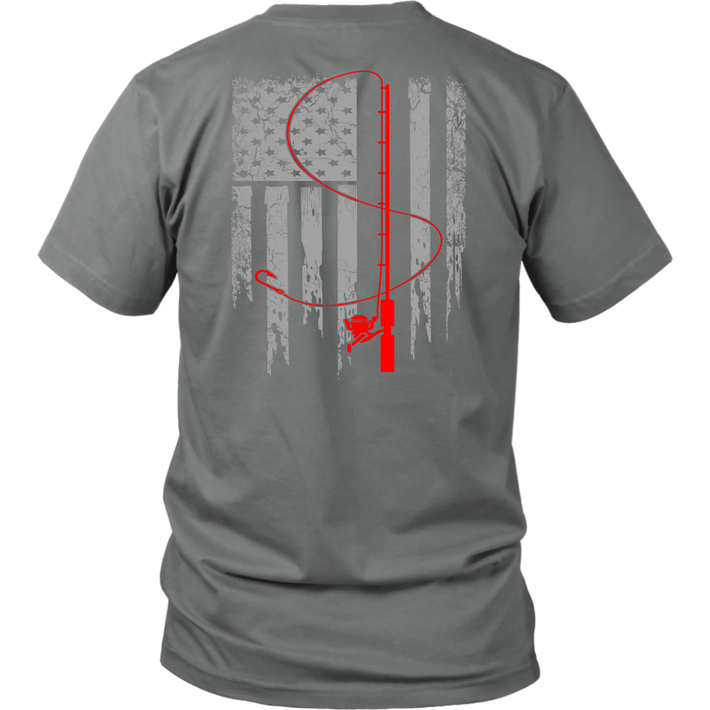 Patriotic Fishing Flag Tee - River Life Apparel