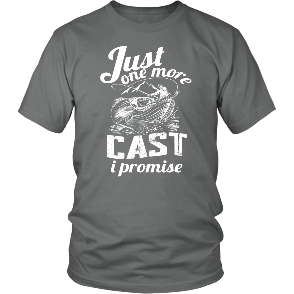 Just One More Cast I Promise - Funny Bass Fishing Men Graphic T-Shirt