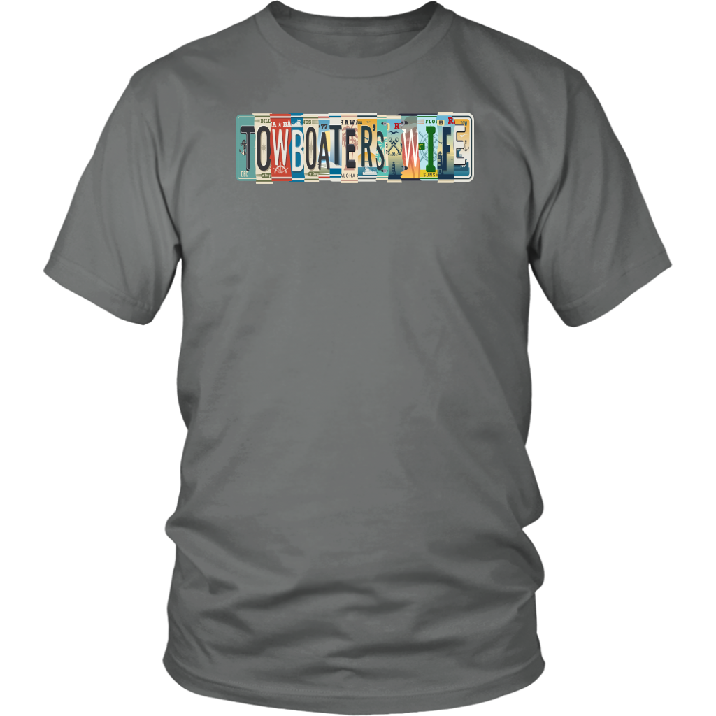 Towboater's Wife License Plate Shirt