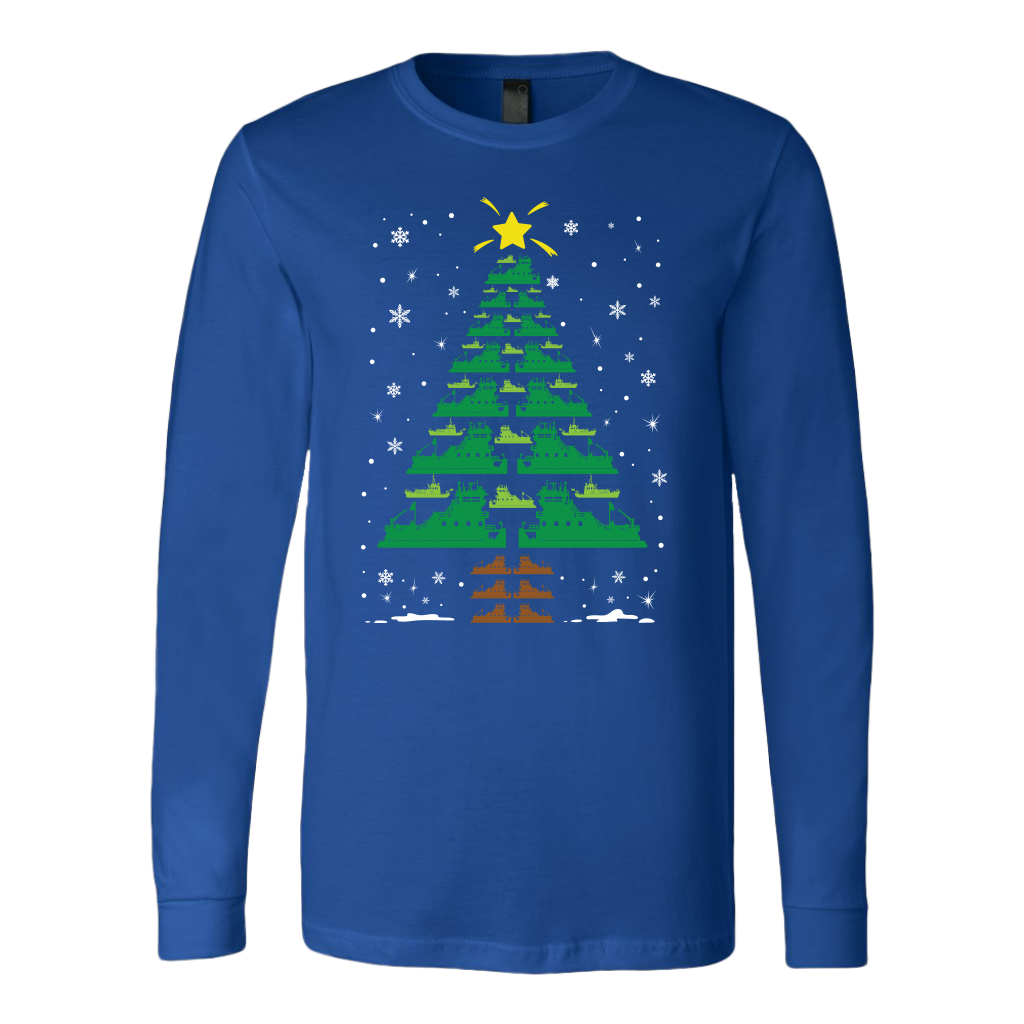 Towboater Crew Group Matching Christmas Tree T-Shirt