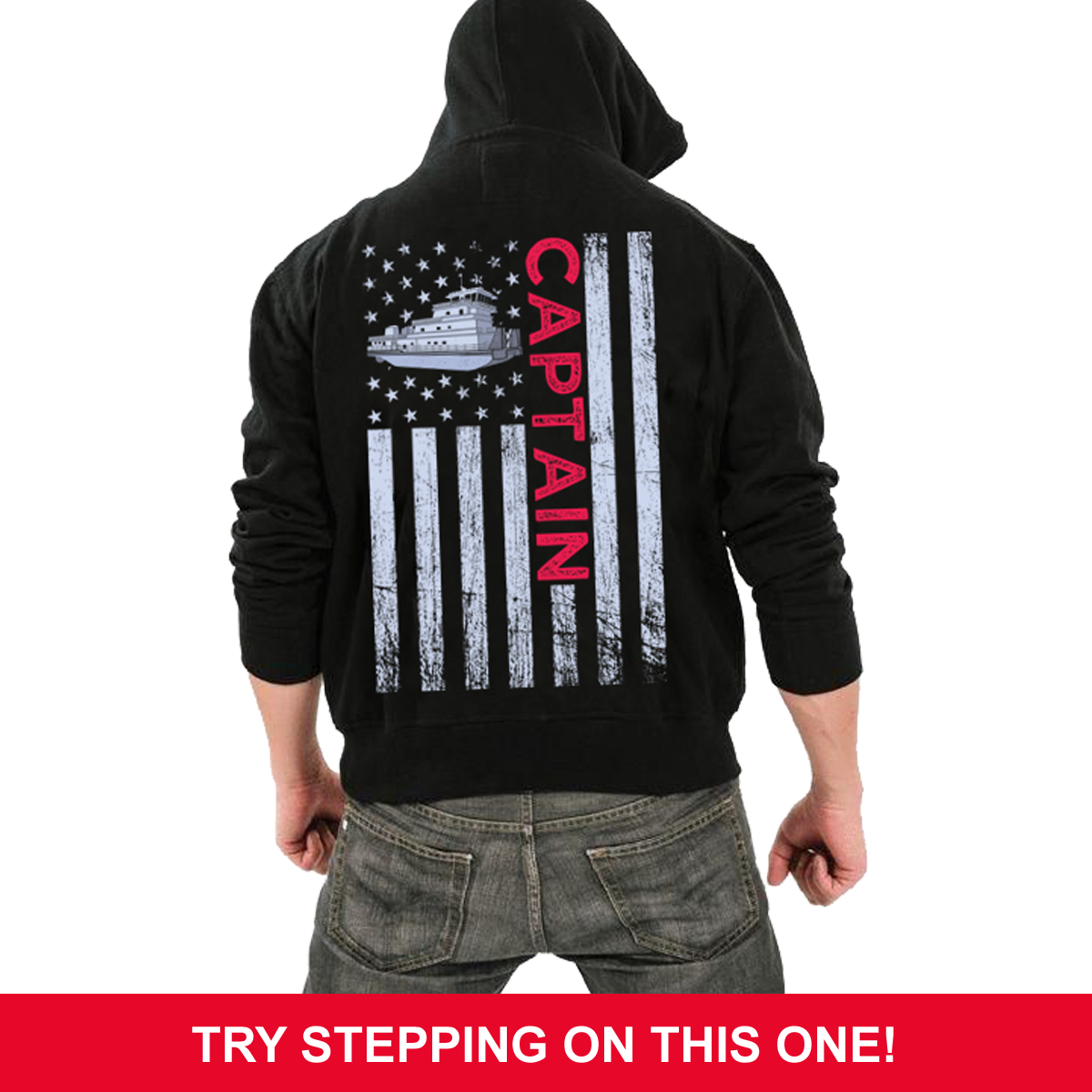 Patriotic Towboat Captain Shirt Design