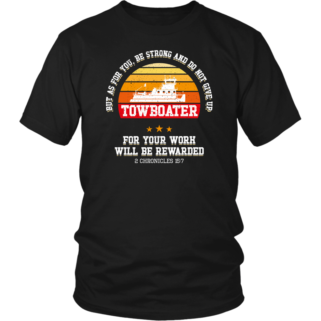 Towboater Motivational Quote Vintage Retro 2021 Tshirt