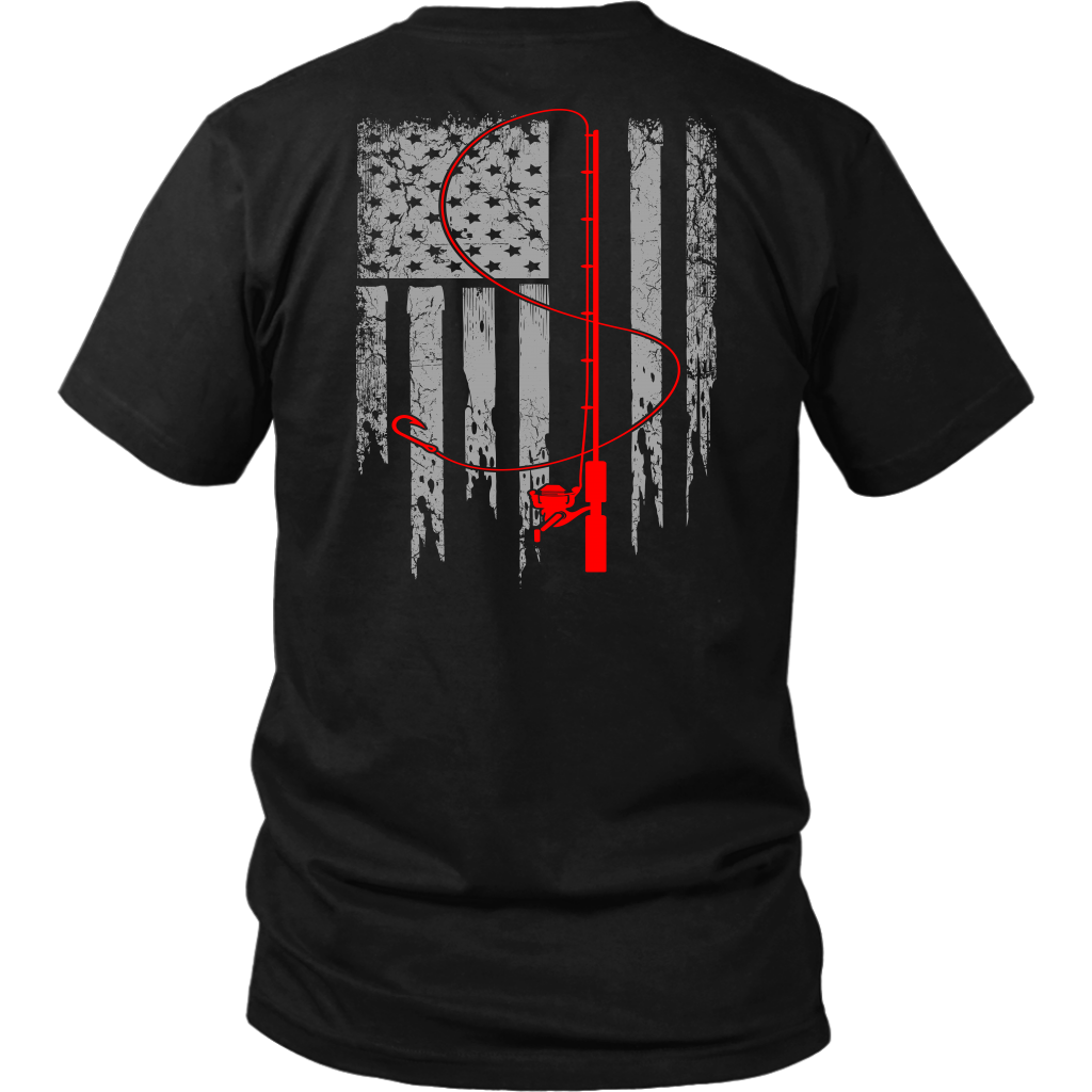 Patriotic Fishing Flag Tee - River Life Apparel