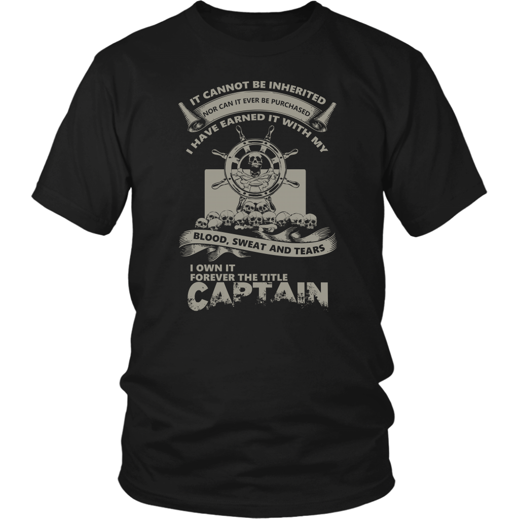 Towboat Captain Title Earned - Towboater Apparel T-Shirt