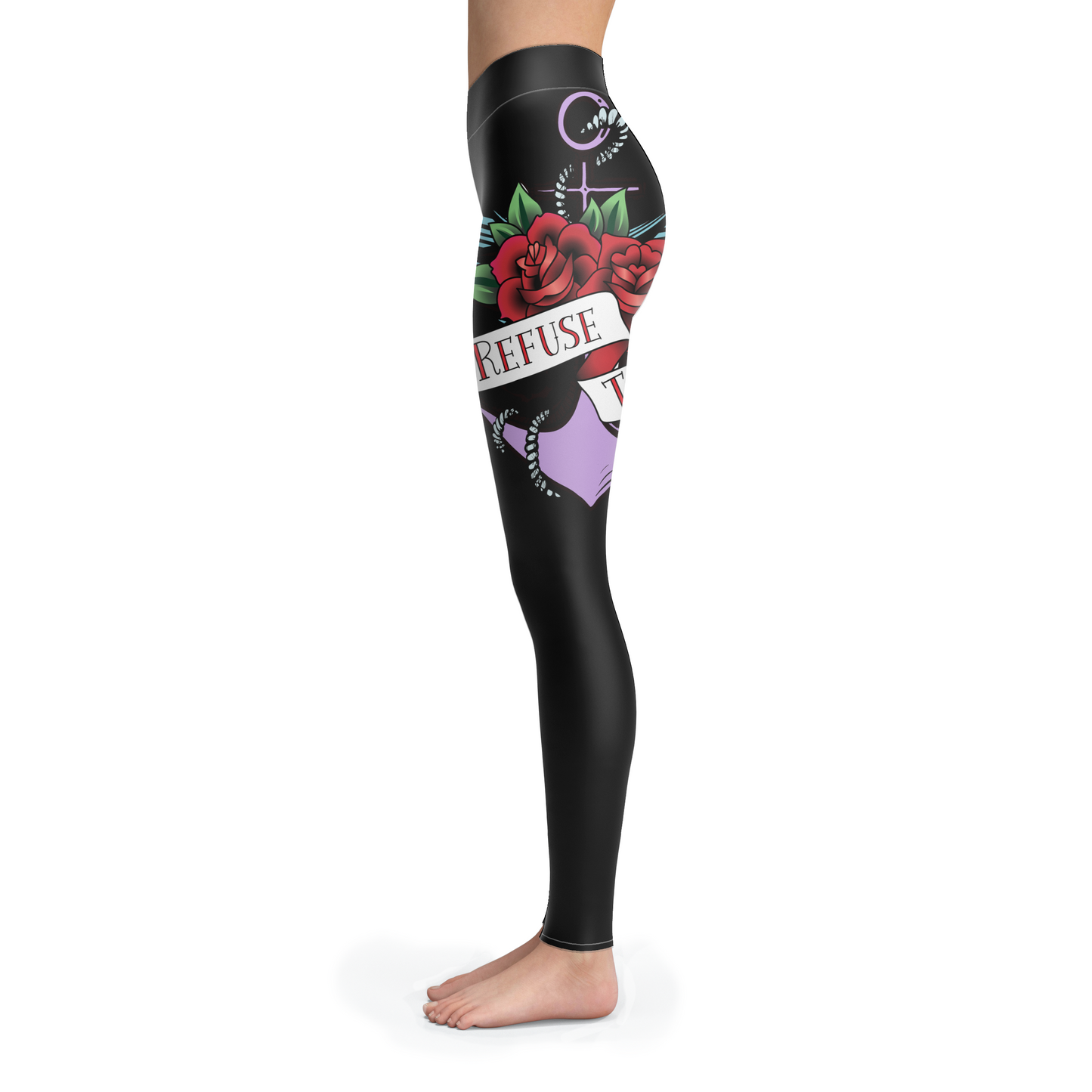 Refuse To Sink Leggings With Roses