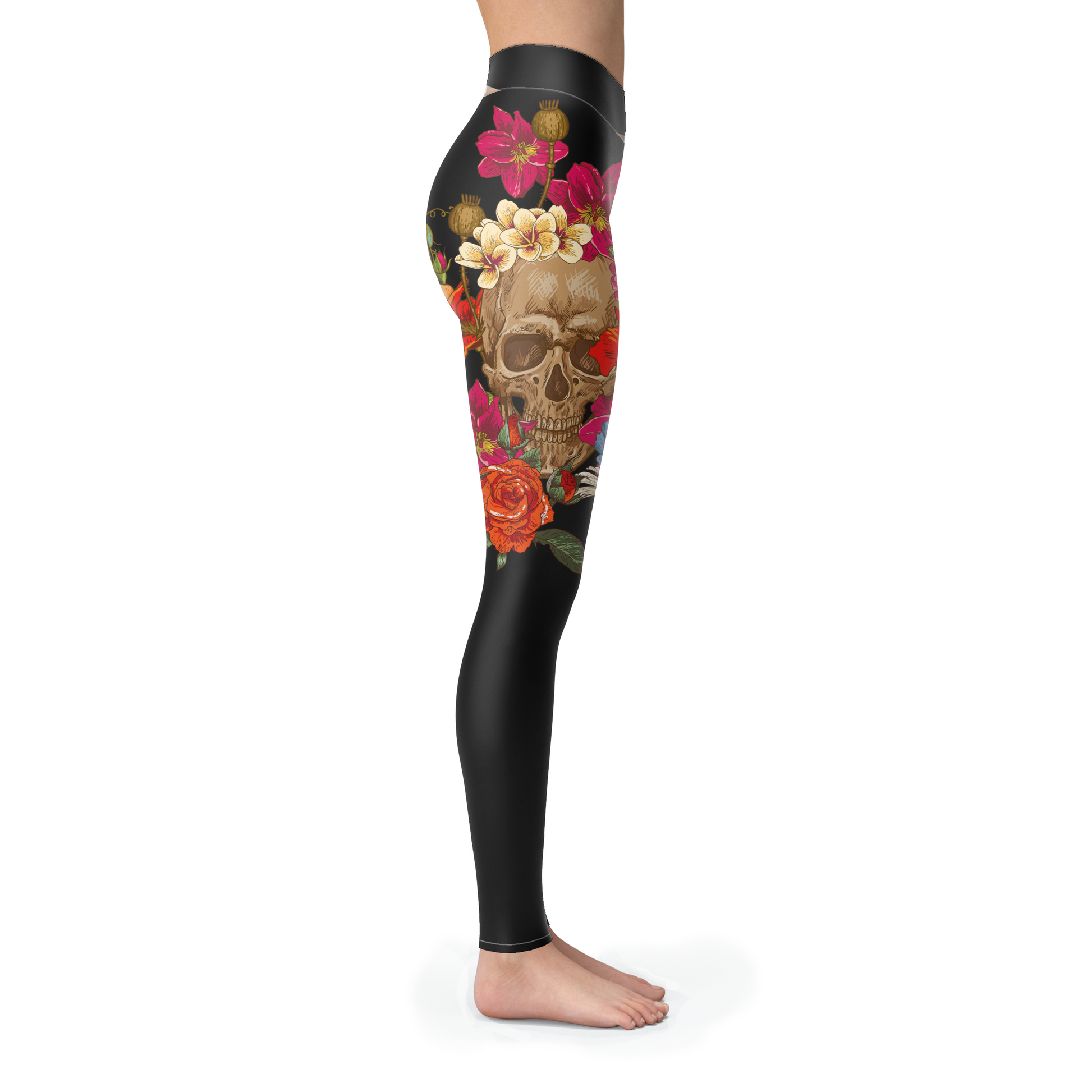 Skull Head Leggings BLACK