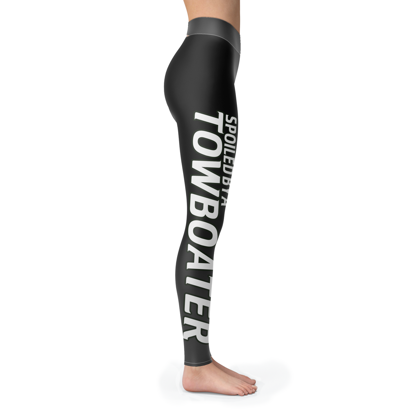 Spoiled By A Towboater Black Leggings
