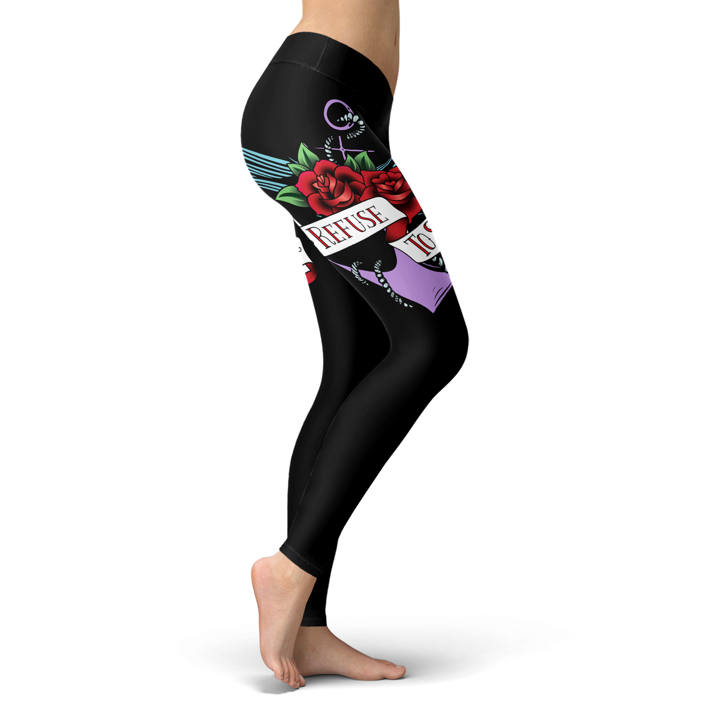 Refuse To Sink Leggings With Roses