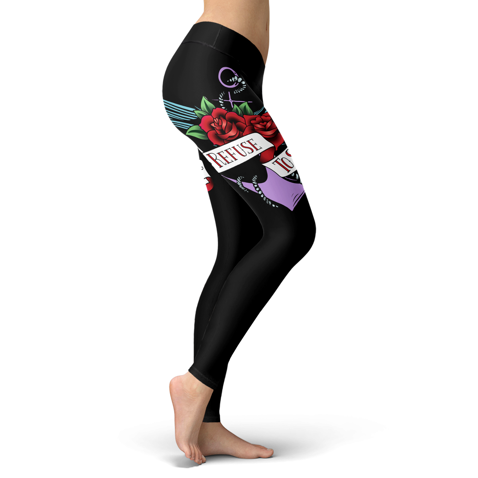 Refuse To Sink Leggings With Roses